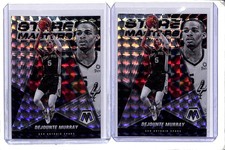 (2) Lot 2021-22 Panini Mosaic Dejounte Murray Mosaic Prizm Stare Masters #19
