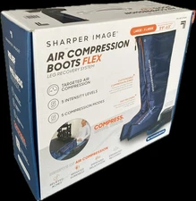 Sharper Image Air Compression Boots Flex Leg Recovery Large X-Large 2770246