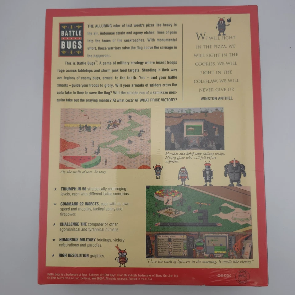 Battle Bugs: Command Insect Soldiers, 1994, Big Box, New & Sealed - Image 3 of 4