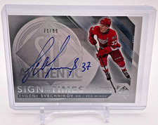 2017-18 SP Authentic Sign of the Times Rookies #SOTRES Evgeny Svechnikov 71/99