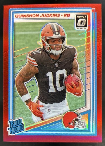 2025 Panini Donruss Optic Quinshon Judkins Rated Rookie Red Prizm #/149 Browns
