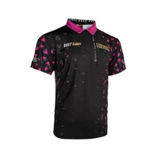 CUESOUL New Launch DARTS ROAD ONE Dart Shirt Dart Jersey-Purple Red and Black