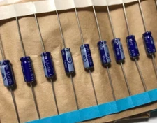 10pcs 4.7uf 50v Axial Electrolytic Capacitors 50v4.7uf Nichicon / Replacing 35v