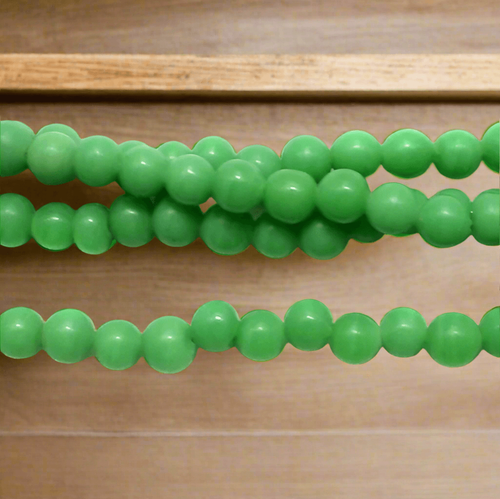 5 strings Glass Round Beads Blue 4mm - Picture 14 of 16