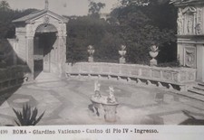 Rome Italy RPPC Postcard Early 1900s Rare Vatican Garden Casino Pious IV Entranc