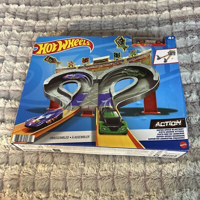Hot Wheels HW Race Super Speed Blastway High Speed Track cdl49