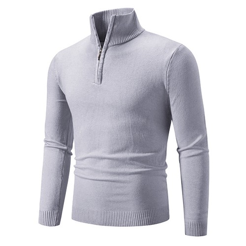 Men Quarter-zip Thicken Sweater Pullover Long Sleeve Casual Loose Sweatshirts ; - Picture 8 of 21