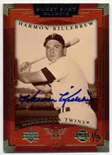 2004 UD SP Authentic Buyback HARMON KILLEBREW Sweet Spot Classic Auto Rare #1/3