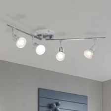 Modern 4Light Track Lighting Kit Flush Mount Wall/Ceiling Spot Light G10 Kitchen