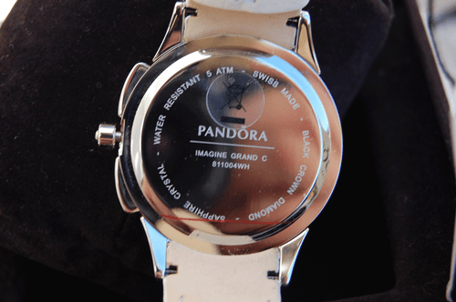 Genuine Pandora Watch Imagine Grand C Silver/White with Ceramic Bezel - 811004WH - Picture 2 of 3