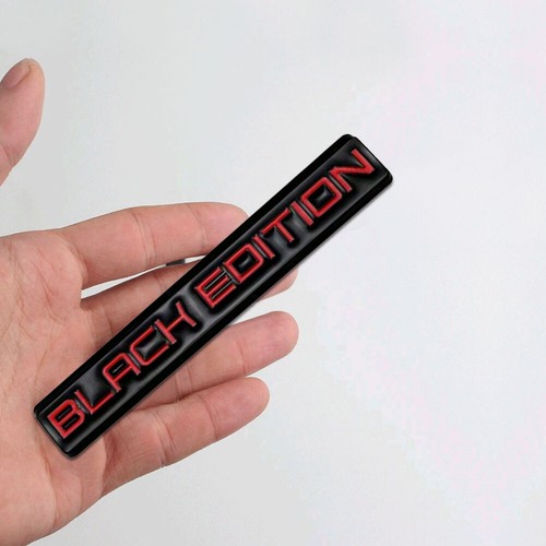 3D Metal Black Edition Emblem Badge Decor Auto Car Trunk Tailgate Decal Decor - Picture 8 of 12