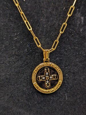 UBU Expression Unlimited 18kt Gold Filled Chain & .925 Sterling Silver Pendant