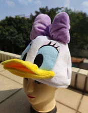 Disney Daisy Duck Costume Hat Cap Plush cosply gift new