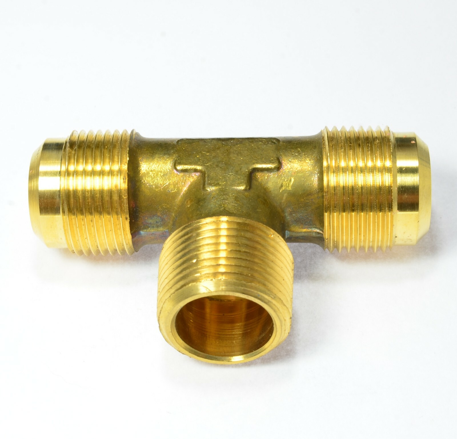 Branch Tee T Sae 45 Flare 3/4 Male to 3/4 Male Npt Pipe Natural Gas