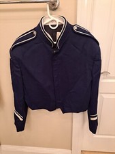 Vtg Marching Band Uniform Jacket 116 Waist Freddie Mercury Epaulet Style USA