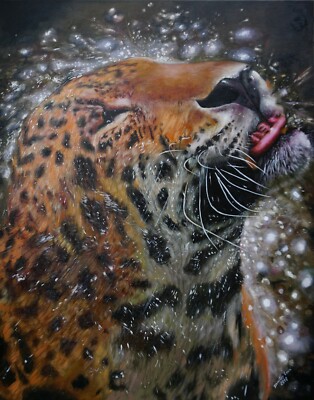''Abkühlung'' Öl auf Leinwand 80x100cm