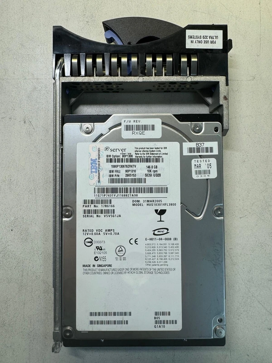 IBM IC35L146UWDY10-0 146GB Ultra320 SCSI 68pin 10000rpm IBM