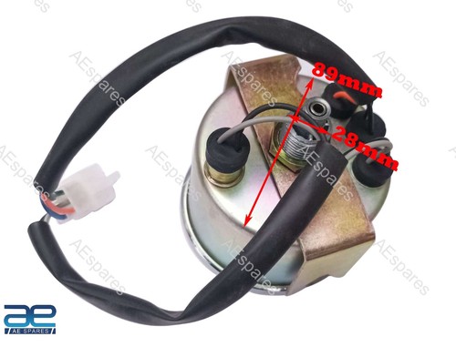Speedo Blanc Km/h Pour Royal Enfield Bullet Modèles Anciens Moto - Photo 5/15