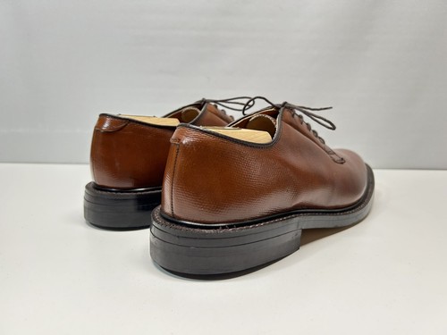 1970er Stuart McGuire Herren Plain Toe Bluchers Cognac Kiesel Leder Größe 9,5 EE - Bild 11 von 20