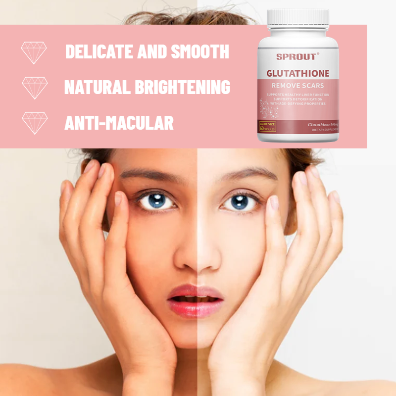 Glutathione 500mg Capsules Liver Health Strong Antioxidant Anti-Aging Detox