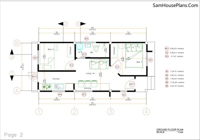 Plan de maison 3 chambres modèle  FAMILY 131