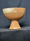 STUNNING Mid Century Modern Frankoma 237 Pod Vase Plainsman Brown  Flat Style