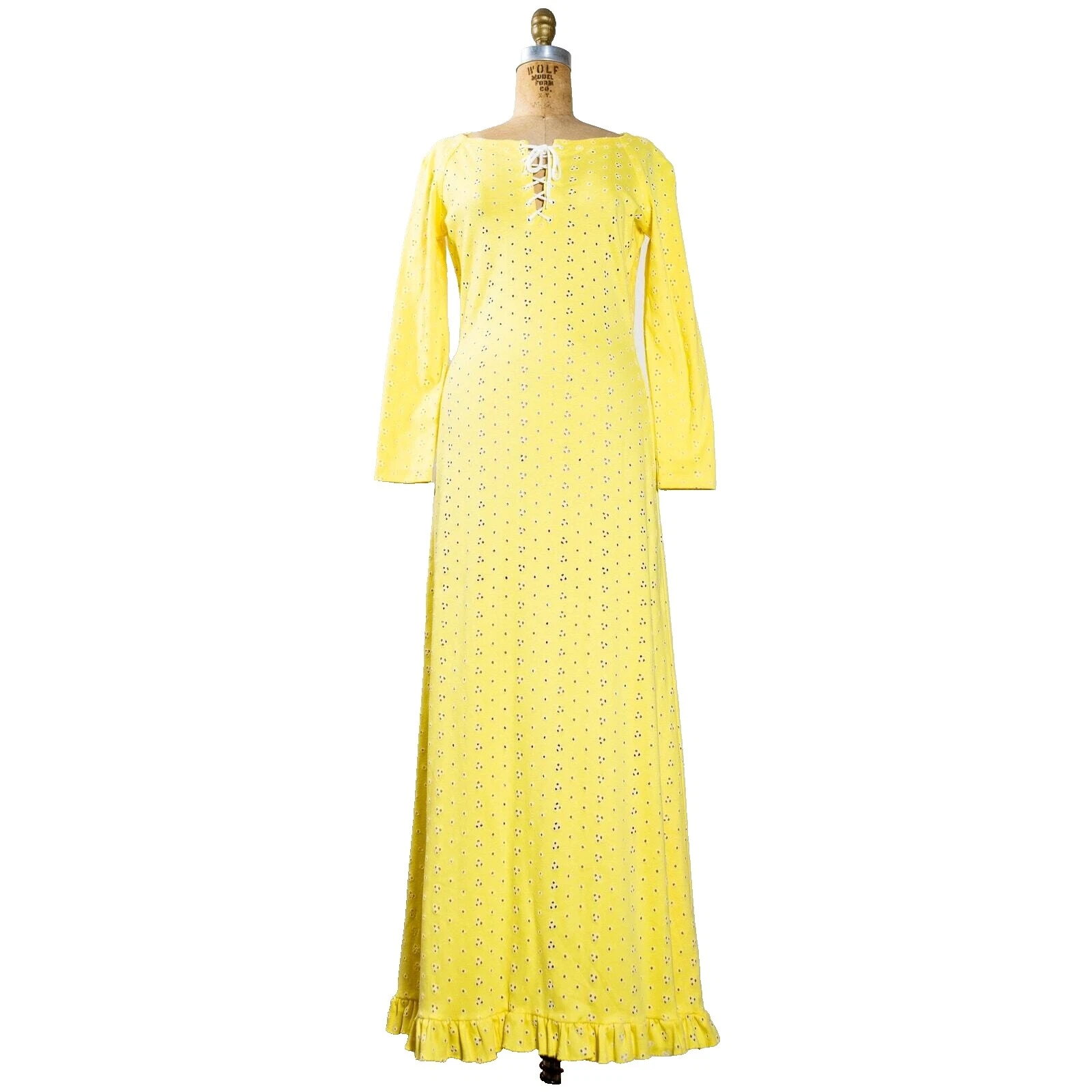 Vestidos Vintage Maxi diaria Hippie Algodón para Mujeres