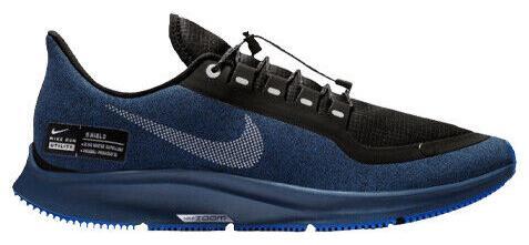 Nike Shoes Mens 14‎ Pegasus Shield Air Zoom H2O Blue Black Running Sneakers Nike Air Zoom Pegasus 35 Shield Black Blue Void for Sale  main image 4