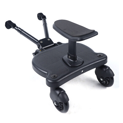 Universal Buggy Board Kiddyboard Mit Sitz Trittbrett Rollbrett Fr  Kinderwagen | eBay.de