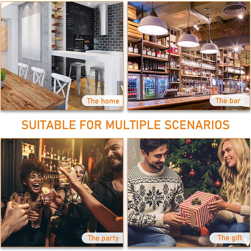 Juego de 5 cocteleras cuchara jigger molinillo de hielo y colador coctelera de bebidas de vino Foto 3 de 4