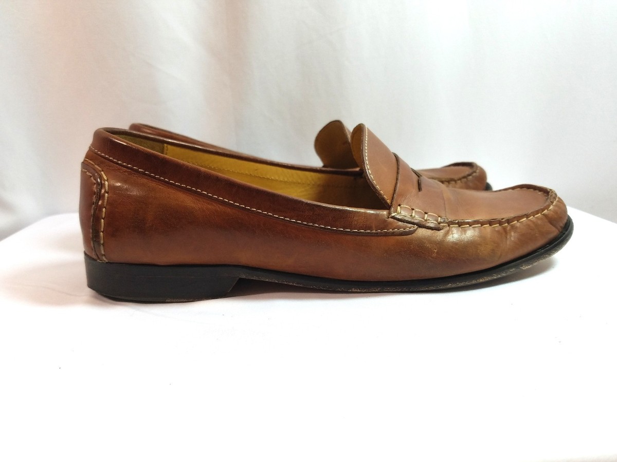 COLE HAAN - Loafer size  11B COLE HAAN Size 11 Brown Woven Leather Penny Loafers Shoes | eBay main image 3