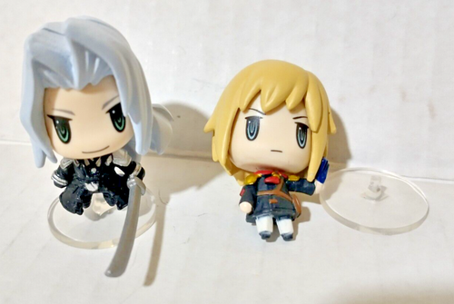 Final Fantasy VII 7 - Minifigure Trading Arts - LOTTO di 2 - RARA SEPHIROTH + ACE - Foto 7 di 9
