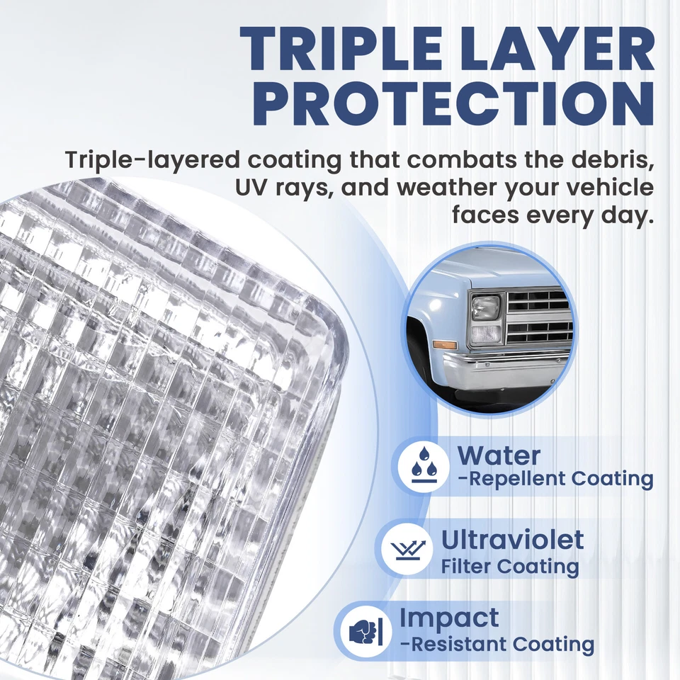 Par de luzes de seta de estacionamento de canto marcador pisca-pisca para caminhonete Chevy GMC - Imagem 2 de 4