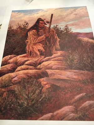 John DeMott  The Scout. Signed and numbered Native American #357/650