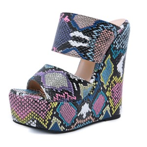 snake platform shoes