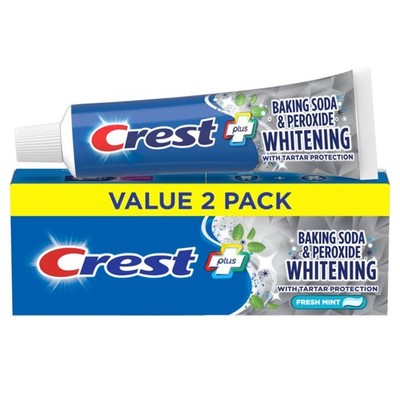 Crest Cavity Tartar Protection Toothpaste Pack Of 2 5.7 Oz Whitening Formula