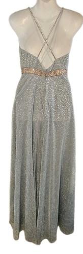 Betsy & Adam Mystical FairyCore Formal Gown Sz 0 Green Gold Embellished READ - Picture 11 of 12