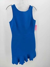 Pre-Owned J Crew Blue Size 4 Shift Knee Length Sleeveless Dress