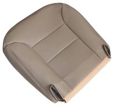 Driver Side Bottom Replacement Leather Seat Cover 522 Med Neutral Tan
