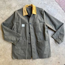 🧯Aime Leon Dore x Drake's London Army Green Ripstop Chore Coat Jacket 44 Relist