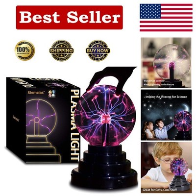 Educational Plasma Ball Light - 3 Inch Interactive Globe for Young Scientists