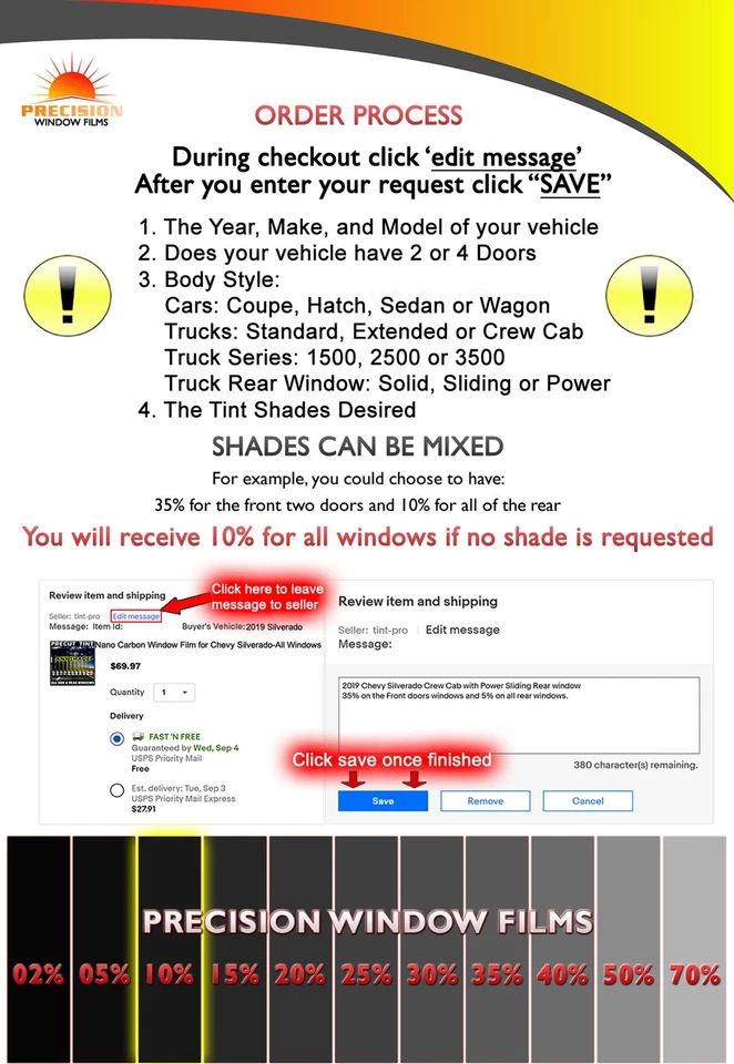Tinte de ventana precortado para Volvo S80 1999-2006 - película negra más oscura 10 % VLT Foto 3 de 4