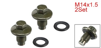 2 Set M14x1.5 Car Oil Drain Plug with Washer 1013938 for Ford