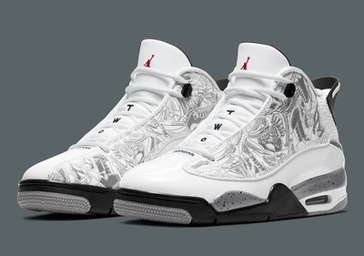Jordan Air Jordan Dub Zero White Cement Men s Mid Top Sneakers 311046-105 Sz 10
