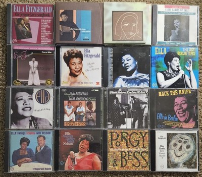 Ella Fitzgerald CD Lot 16 Titles 21 Discs Berlin Armstrong Ellington Porgy Bess