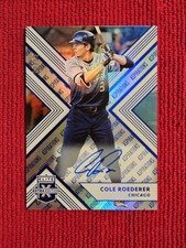 Cole Roederer 2018 Elite Extra Edition Aspirations Auto Blue #08/50 Cubs