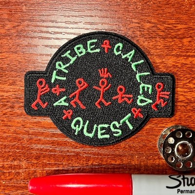 ATCQ Fan Patch A Tribe Call Quest East Coast Hip Hop Embroidered Iron On 2.25x3''