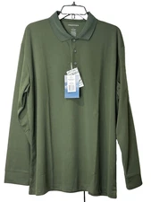 NEW Propper Uniform Polo Long Sleeve F53564C311L Mens LARGE Dark Green NWT