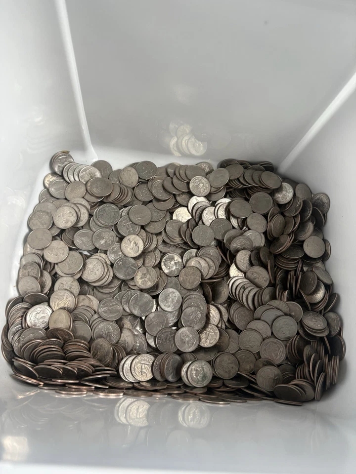50 moedas de 25 centavos aleatórias do estado, inclui uma moeda de prata aleatória 90% prata. - Imagem 4 de 4