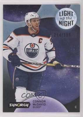 2022 Upper Deck Synergy Light Up The Night Blue /399 Connor McDavid #LN-CM 7yx